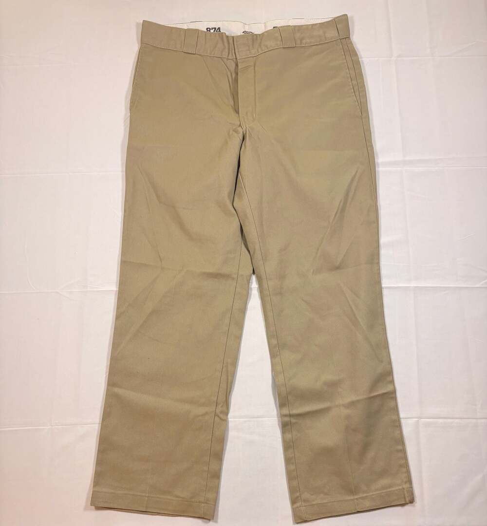 Men’s Dickies 874 Flex Work Pants Khaki 36x30 Regular Fit Straight Leg